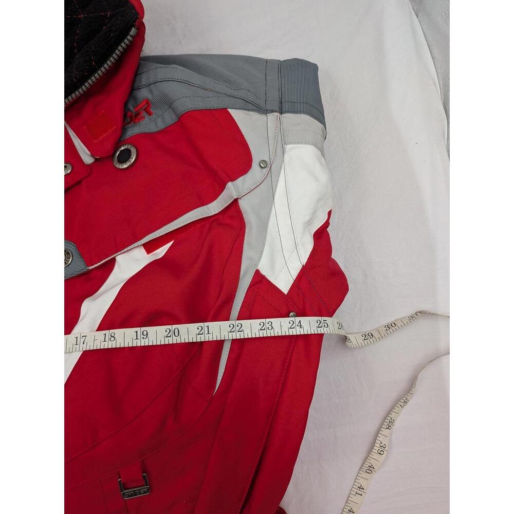 Vintage 90s Spyder One Piece Ski Suit Men's L Red Gray Retro Gorpcore Snowsuit - Picture 9 of 13